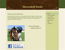 Tablet Screenshot of havendellfarm.com